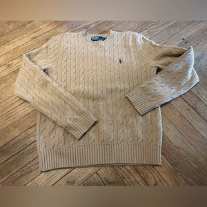 Ralph Lauren merino wool tan sweater